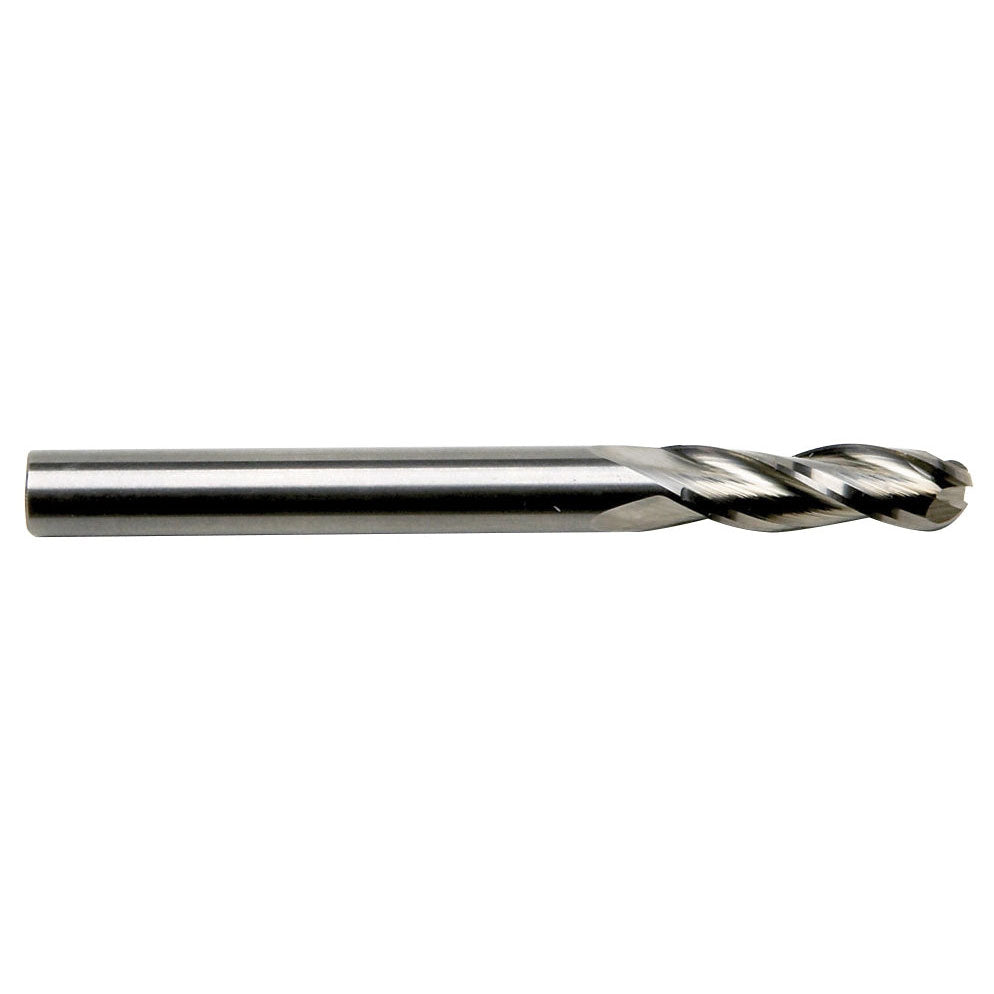 Sowa High Performance 6 x 64mm OAL 3 Flute Ball Nose Regular Length Bright Finish Carbide End Mill