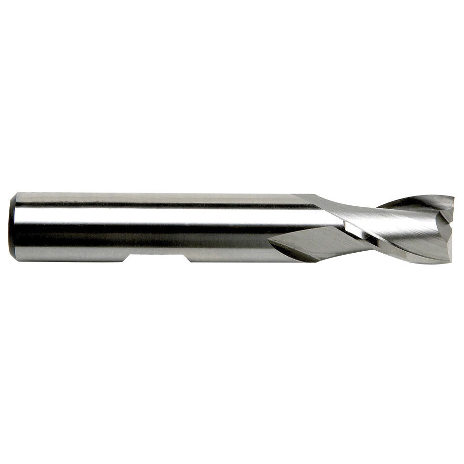 Sowa High Performance 12 x 64.5mm OAL 2 Flute Regular Length HSCO Bright Finish Carbide End Mill