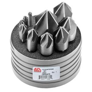 Alfa Tools C6F50574 8PC 6 FLUTE COUNTERSINKS 82° SET