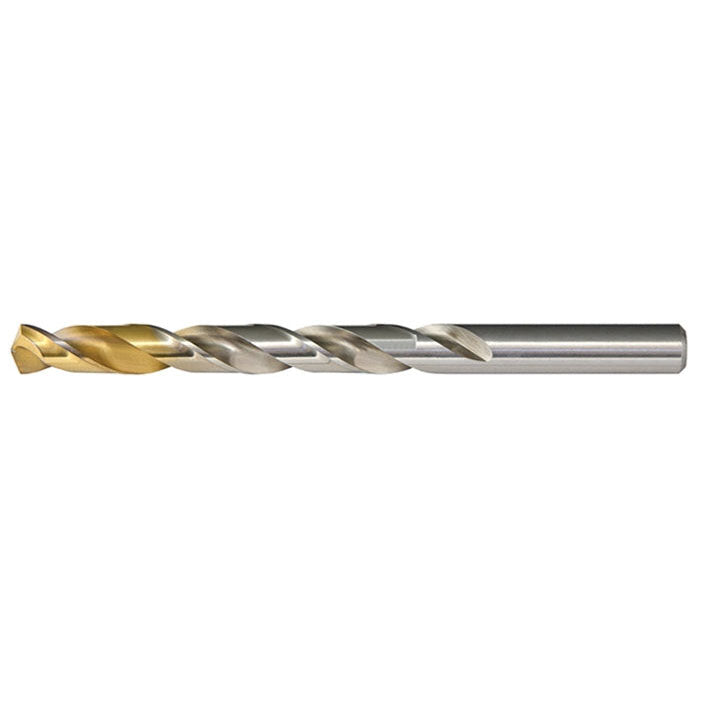 Alfa Tools S40121TT 3/8 HSS 135° SPLIT POINT TiN COATED TIPPED JOBBER DRILL - Std Qty Pack 6