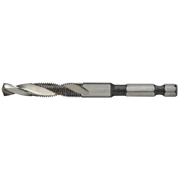 Alfa Tools DTML66103 6-32 HSS COMBINATION DRILL TAP 1/4 HEX SHANK - Std Qty Pack 12