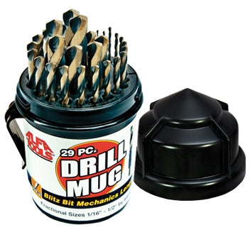 Alfa Tools BBML74290RDM 29PC REDUCED SHANK BLITZ-MECHANICAL LENGTH DRILL MUG