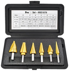 Alfa Tools MBS16TN 6PC PROBIT DRILL TIN CARBIDE TIPPED SET PLASTIC CASE