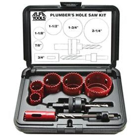 Alfa Tools HOSA8P 8PC .BI-METAL PLUMBERS HOLE SAW KIT