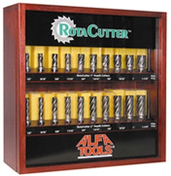 Alfa Tools ROTA100 100PC HSS ROTACUTTER DISPLAY CABINET