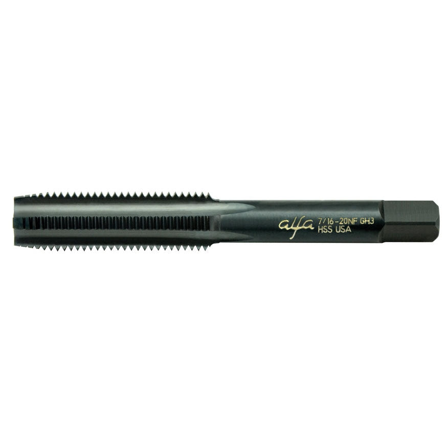 Alfa Tools HTT80031 1/4-28 HSS BLACK OXIDE ALFA USA HAND TAP TAPER - Std Qty Pack 12