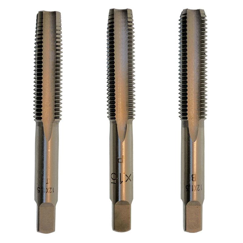 Alfa Tools CSMTS70815 5MM - 0.90MM CARBON STEEL METRIC HAND TAP SET