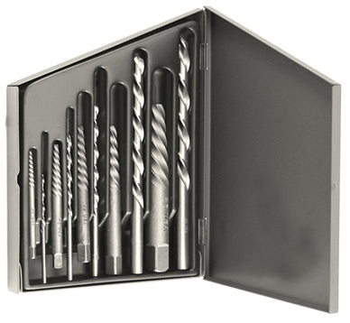 Alfa Tools SE61747 10PC . SCREW EXTRACTOR LEFT HAND DRILL SET
