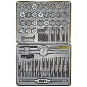 Alfa Tools TDS66060 60PC CARBON STEEL SAE/METRIC TAP/DIE SET