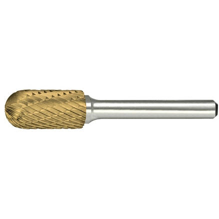 Alfa Tools B71229CDTN SC-16 CARBIDE BURR CYLINDRICAL RADIUS DOUBLE CUT TIN COATED