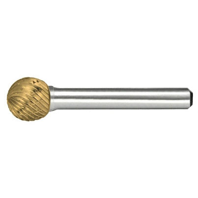 Alfa Tools B71248DTN SD-7 CARBIDE BURR BALL DOUBLE CUT TIN COATED