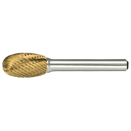 Alfa Tools B71319DTN SE-11 CARBIDE BURR OVAL DOUBLE CUT TIN COATED