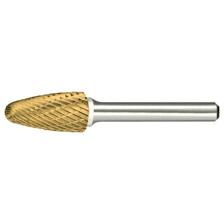 Alfa Tools B71252BDTN SF-11 CARBIDE BURR TREE RADIUS DOUBLE CUT TIN COATED