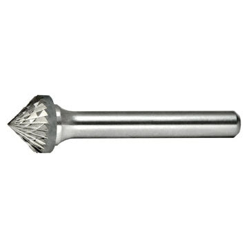 Alfa Tools B71321D SK-1 CARBIDE BURR 90° CONE DOUBLE CUT
