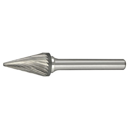 Alfa Tools B71234 SM-2 CARBIDE BURR TAPER CONE POINTED SINGLE CUT