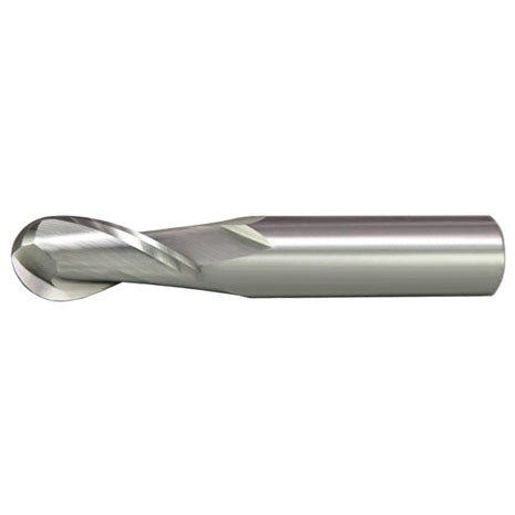Alfa Tools SCB61379 7/16X7/16 CARBIDE 2 FLUTE BALL SINGLE END MILL