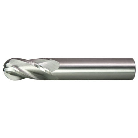 Alfa Tools SCB60669 3/32X1/8 4 FLUTE CENTER CUTTING BALL SINGLE END CARBIDE END MILL