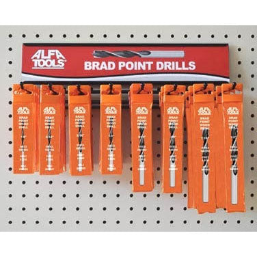 Alfa Tools BPW36 36PC BRAD POINT DRILL DISPLAY