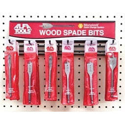 Alfa Tools WSB61193 30PC WOOD SPADE BIT DISPLAY
