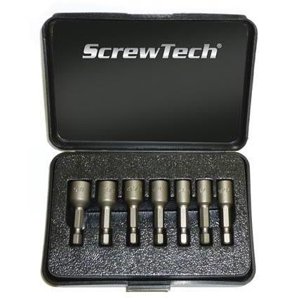 Alfa Tools HSN666W2 7PC MAGNETIC NUT SETTER SET 1-3/4" OVERALL