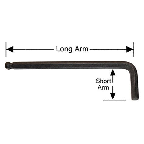 Alfa Tools HK18205 5/64 BALL HEX-L KEY - Std Qty Pack 25