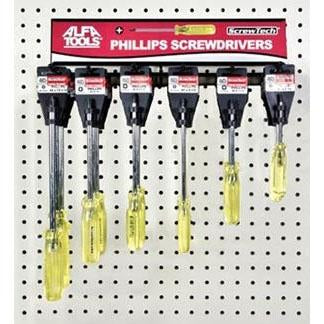 Alfa Tools SCD210 #2 X 3-1/4 STUB PHILLIPS SCREWDRIVER - Std Qty Pack 12
