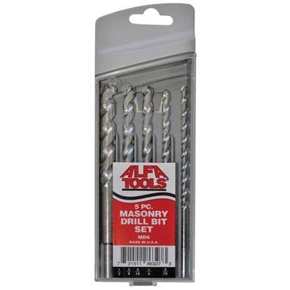 Alfa Tools MD6 6PC. BRIGHT MASONRY SET IN POUCHED