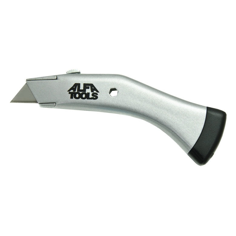Alfa Tools UK67049 DELUXE UTILITY KNIFE WITH 3 BLADES - Std Qty Pack 12