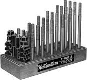 NORTHWESTERN TOOLS 40009 Handy Sets by Northwestern - T-Nut and Stud Sets; Table Slot: 3/4; Stud Size: 5/8-11