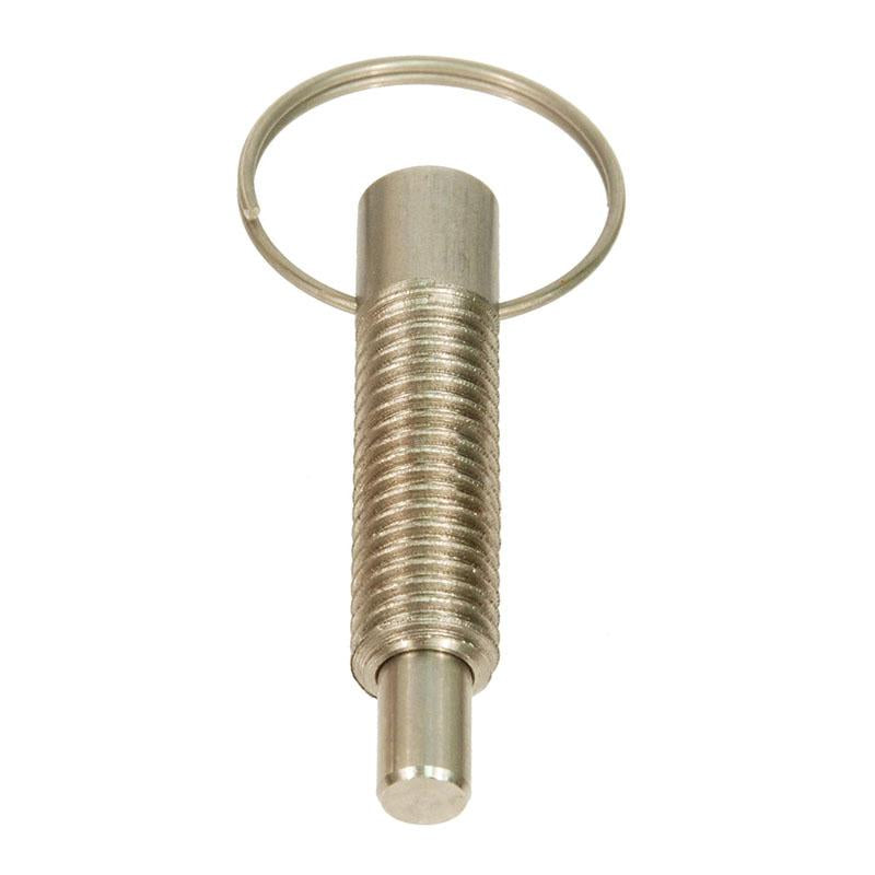 NORTHWESTERN TOOLS 33772 Hand Retractable Plungers - Pull Ring - Standard Length - Locking Plungers - Stainless Steel, End Force: 1.0 Initial x 2.5 Full