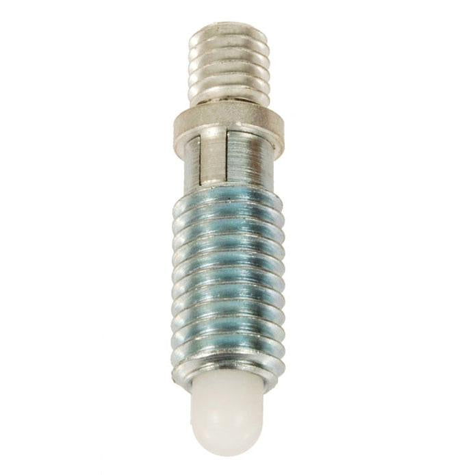 NORTHWESTERN TOOLS 34245 Hand Retractable Plungers - Threaded Adapter Locking Radiused Delrin Nose - Steel - Light Pressure, End Force: 1.5 Initial x 6.0 Full