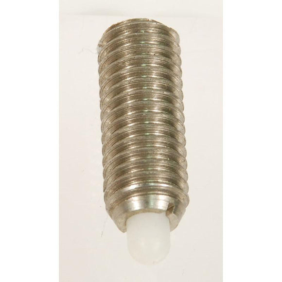 NORTHWESTERN TOOLS 33357SS Stainless Steel Metric Spring Plungers - Brown Delrin Nose - M12 x 1.75 - With Locking Element