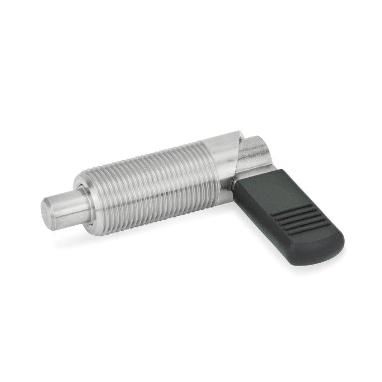 JW WINCO GN612-10-M16X1.5-BK-NI INDEXING PLUNGER - 612-10-M16X1.5-BK-NI