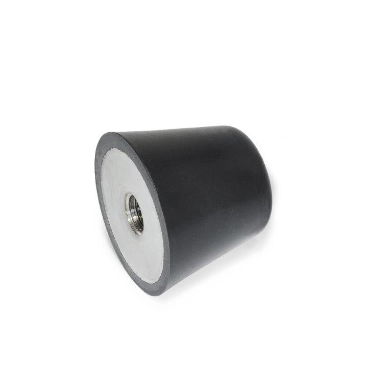 JW WINCO GN254-19-10X24-55 TAPERED BUMPER STAINLESS - NATURAL RUBBER-TAPPED