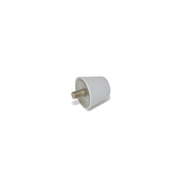 JW WINCO GN256-38-5/16X18-16-55-GR CONICAL BUMPER STAINLESS - SILICONE RUBBER GRAY - THREADED STUD