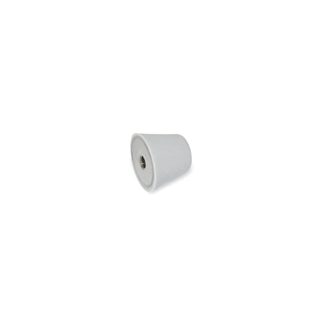 JW WINCO GN256-38-5/16X18-55-GR CONICAL BUMPER STAINLESS - SILICONE RUBBER GRAY - TAPPED