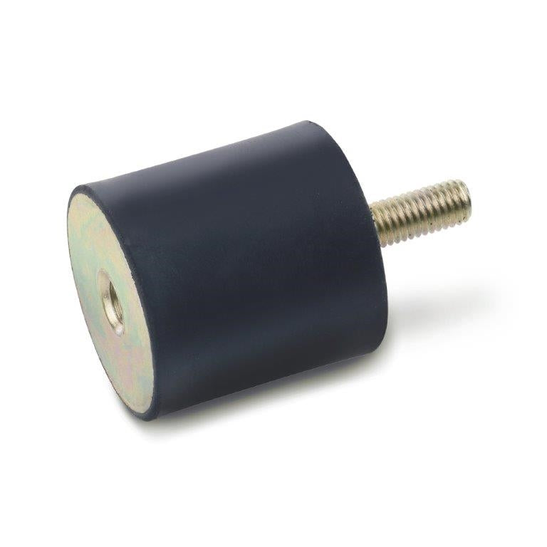 JW WINCO 351.2-51-51-3/8-55 GN351.2-51-51-3/8X16-55 RUBBER BUMPER 1 TAPPED HOLE AND 1 THREADED STUD