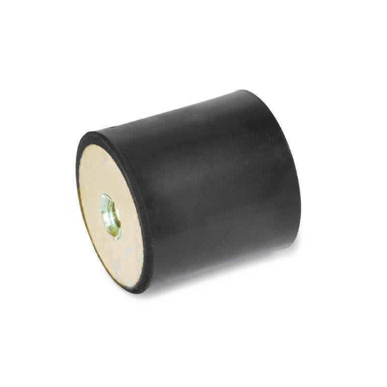 JW WINCO 351.3-16-13-8-55 GN351.3-16-13-8X32-55 RUBBER BUMPER 2 TAPPED HOLES
