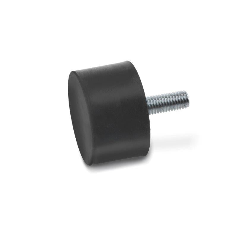JW WINCO GN352-25-30-M6-S-55 RUBBER BUMPER THREADED STUD