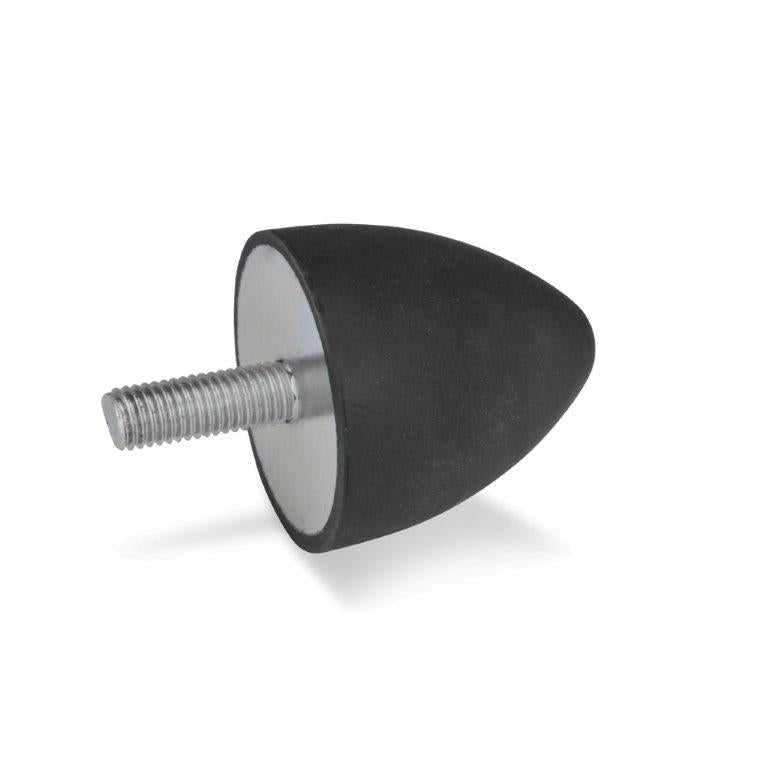 JW WINCO GN353-50-68-M10-S-55 RUBBER BUMPER CONE THREADED STUD