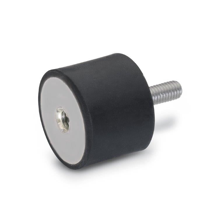 JW WINCO 451.2-25-25-5/16-55 GN451.2-25-25-5/16X18-55 RUBBER BUMPER STAINLESS, TAPPED AND THREADED STUD