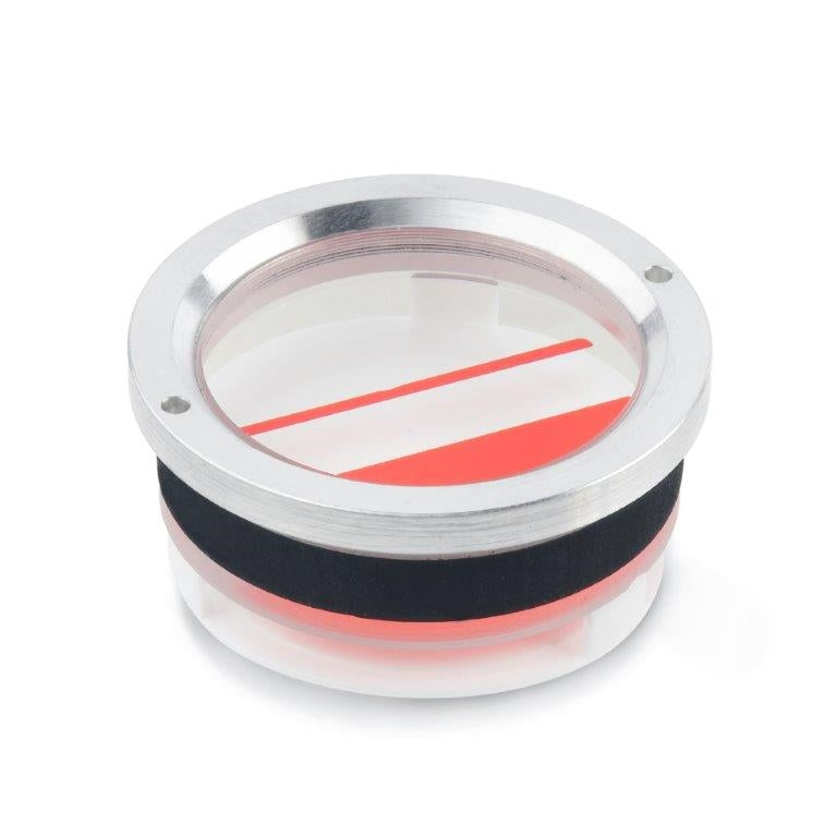 JW WINCO RD2/B GN537-22-28-B OIL SIGHT GLASS ALUMINUM W/LEVEL INDICATOR W/RUBBER SEAL