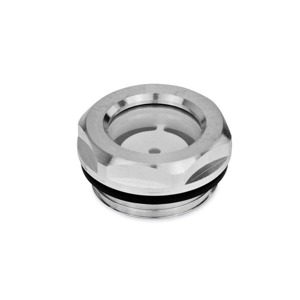 JW WINCO GN743-18-M26X1.5-A HEAT RESISTANT OIL SIGHT GLASS ALUMINUM W/REFLECTOR