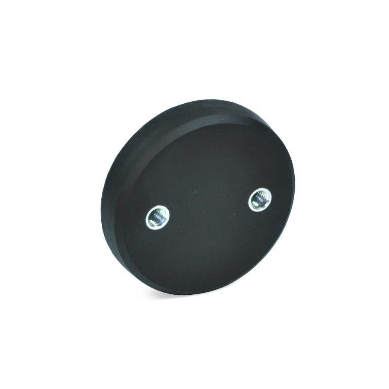 JW WINCO GN51.6-ND-57-36-M6 RETAINING MAGNET W/2 TAPPED THREADS, RUBBER JACKET