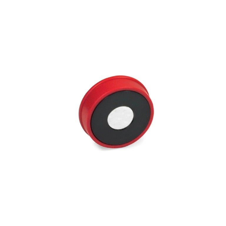 JW WINCO GN53.1-ND-30-RT MAGNET, DISC SHAPED, RED PLASTIC HOUSING