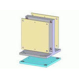 JERGENS SUB PLATE, 400MM STEEL, 20MM BALLOCK,350 X 350 PATTERN - 59102
