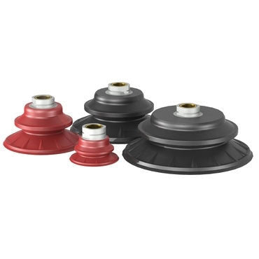 DESTACO CPI-50HT-B-45 TC/HT - ROUND TRACTION 50MM Traction Cup - G3/8 - 45DUR Red