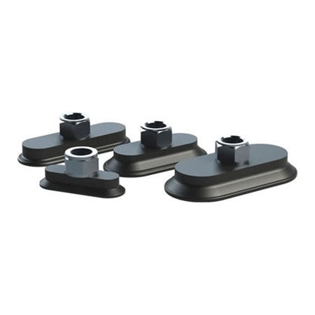 DESTACO CPI-10050MFF-B-HT 100mm x 50mm Oval Flat Foot Cup - 3/8 G - High Temperature