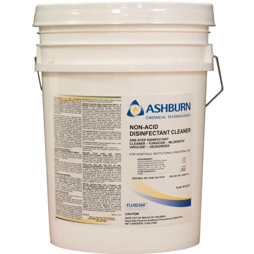 Ashburn LK70M03575 Non-Acid Disinfectant Cleaner - Liquid - 5 Gallon - RTU