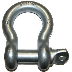 ACTEK AK60016 1-1/4 ALLOY SHACKLE,SCREW PIN TYPE, 18 TONS WLL, GALVANIZED